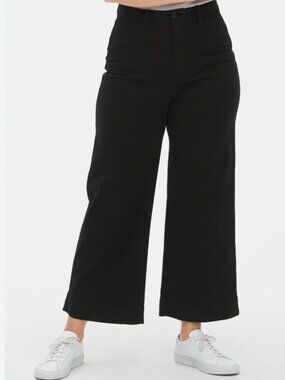 Gap High Rise Wide Leg Chino Crop - 6